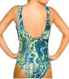 Sancho Tan Through support top swimsuit