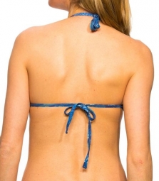 Azure Tan Through bikini triangle top