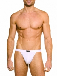 Buddy Thong White Stretch Cotton