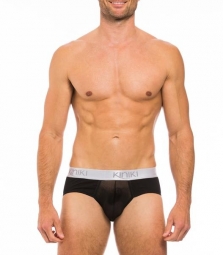 Peek-a-boo brief zwart