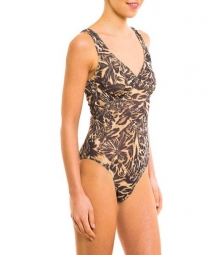 Luanda Tan Through support top swimsuit