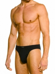 Giles Brief Black Stretch Cotton