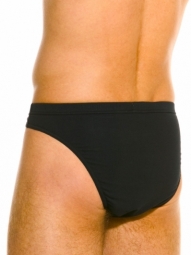 Giles Brief Black Stretch Cotton