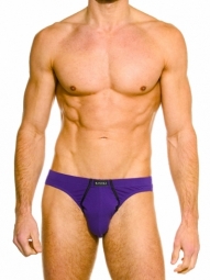 Giles Brief Purple Stretch Cotton