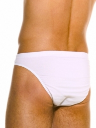 Giles Brief White Stretch Cotton