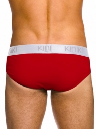 Oxford Brief Red Stretch Cotton