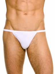 Kelly Tanga White Stretch Cotton