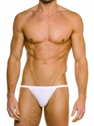 Kelly Tanga White Stretch Cotton