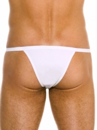 Kelly Tanga White Stretch Cotton