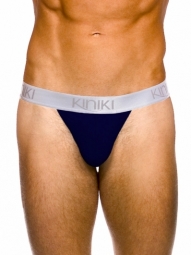 Oxford Thong Navy Stretch Cotton