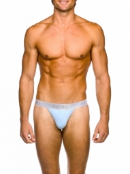 Oxford Thong Sky Blue Stretch Cotton