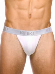 Oxford Thong White Stretch Cotton