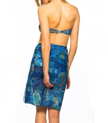 Azure Tan Through sarong