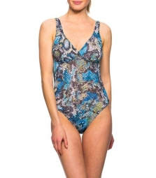 Veneno Tan Through support top swimsuit