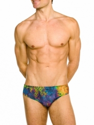 Amalfi Mens Tan Through Deep Waist Swim Brief