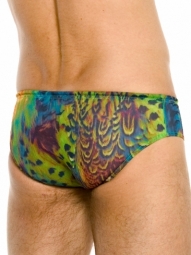 Amalfi Mens Tan Through Deep Waist Swim Brief