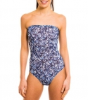 Oceana Tan Through tube swimsuit