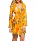 Tropic Tan Through Knee Length Kaftan