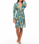 Vesper Tan Through Knee Length Kaftan