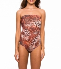 Kariba Tan Through Tube Swimsuit