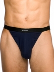 Dean Tanga Navy Stretch Cotton