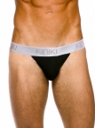 Oxford Tanga Black Stretch Cotton